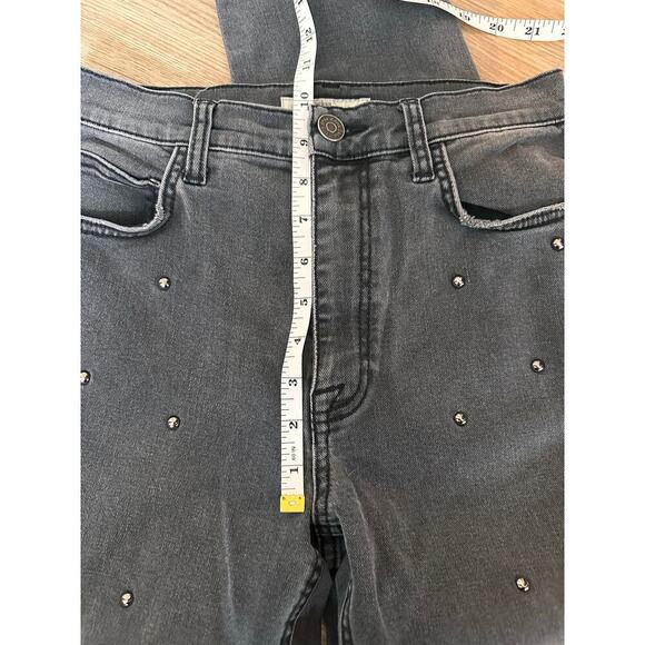 JOIE Washed Onyx Pereh Studded Jeans Charcoal size 28 - Picture 6 of 9